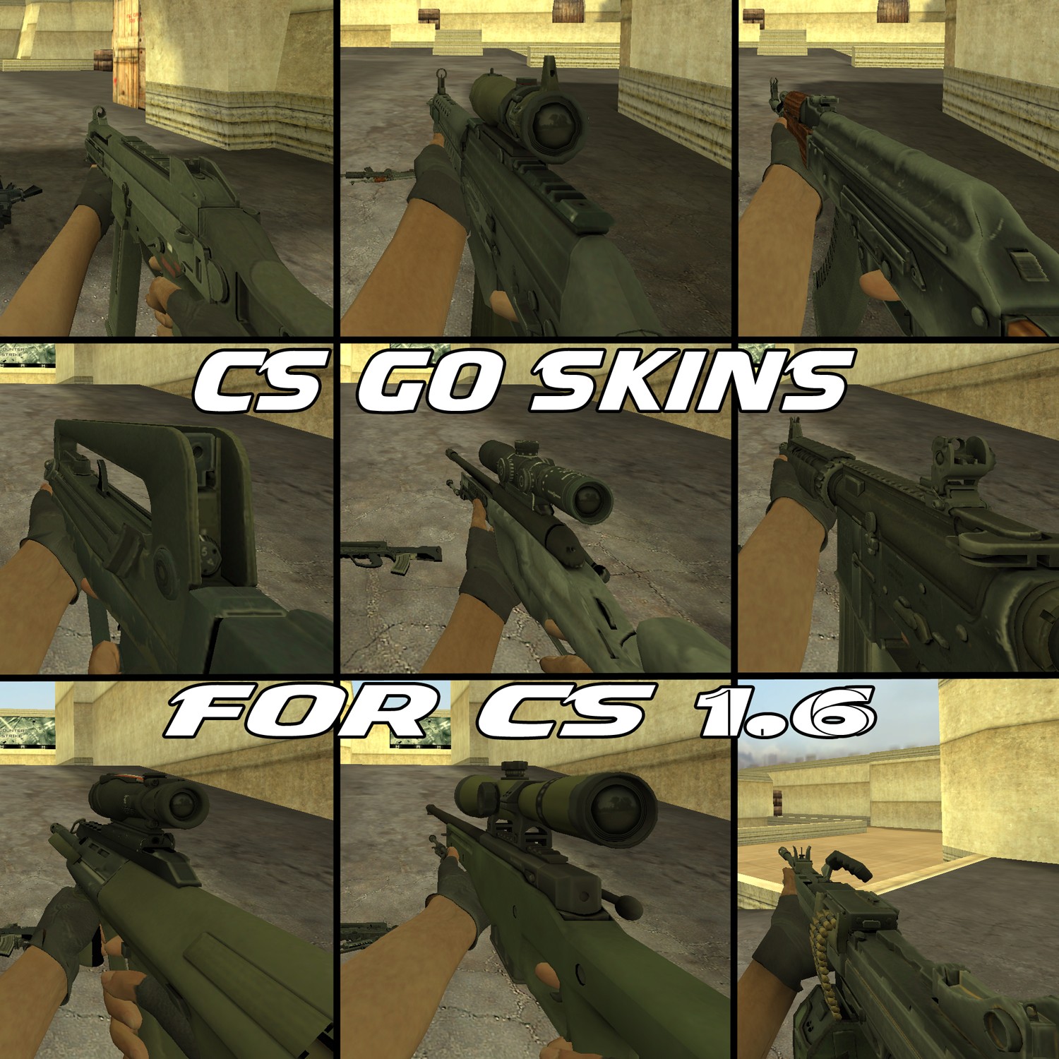 cs 1.6 csgo weapon pack
